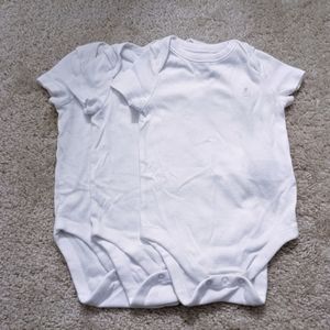 3 pack Baby Gap white bodysuit onesies